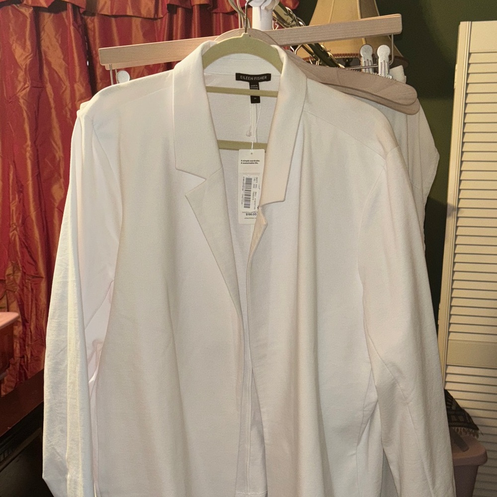 Eileen Fisher Elegant White Jacket